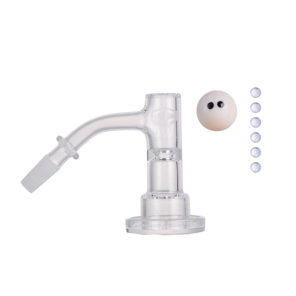 IC Quartz - Haze | 10mm 45D Banger | Includes Carb Cap, Terp balls | 5 Colors