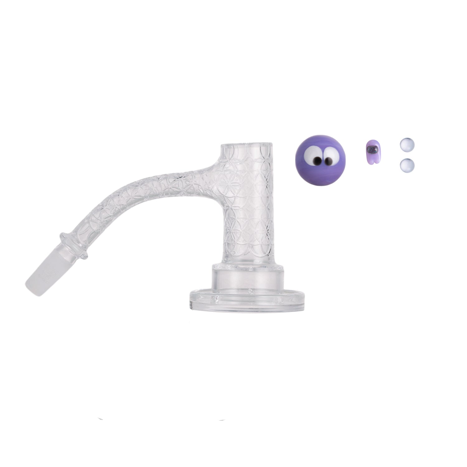 IC Quartz - Quasar 3rd Gen | 10mm 45D Banger | Includes Carb Cap, Terp balls | 5 Colors