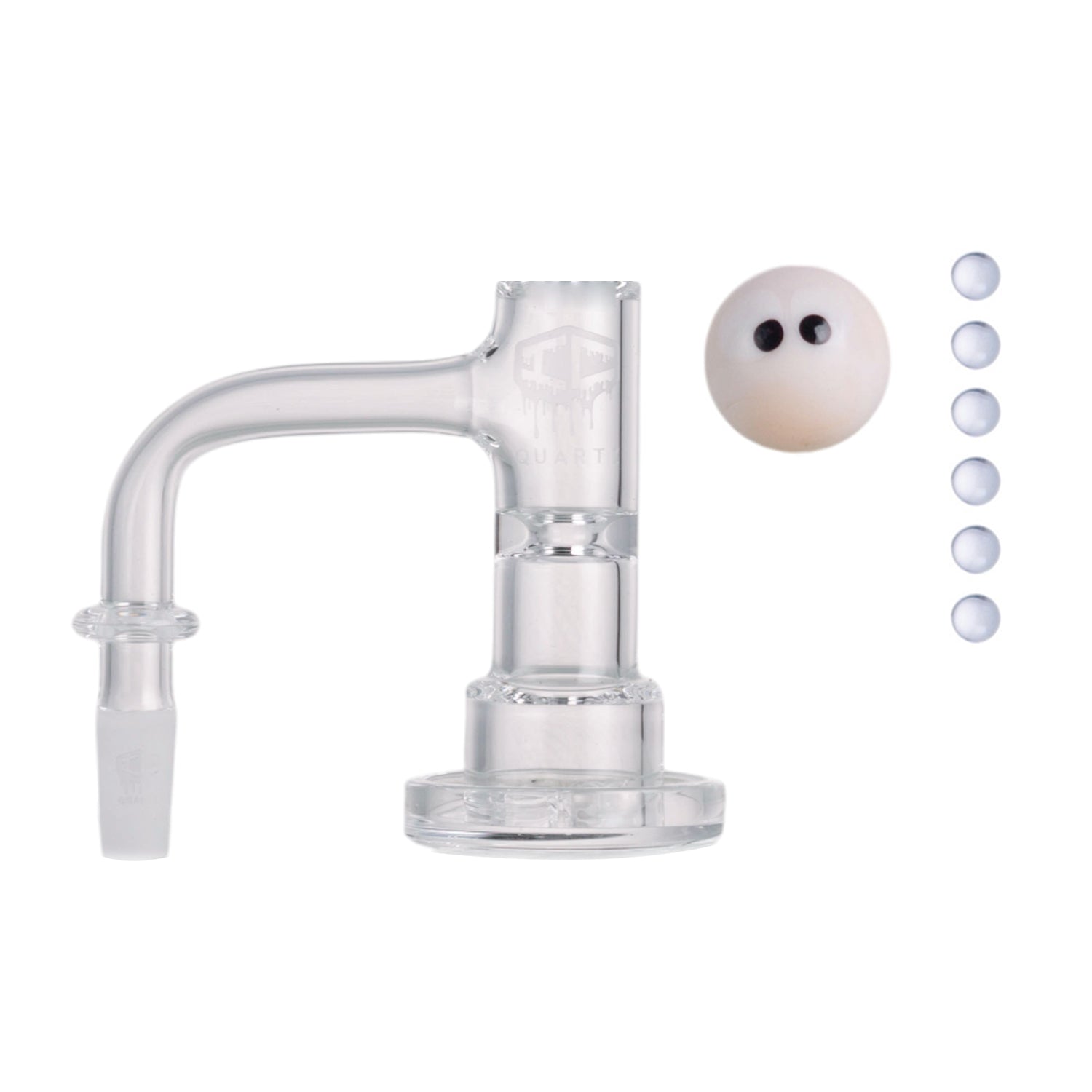 IC Quartz - Haze | 10mm 90° Banger | Includes Carb Cap, Terp balls | 5 Colors
