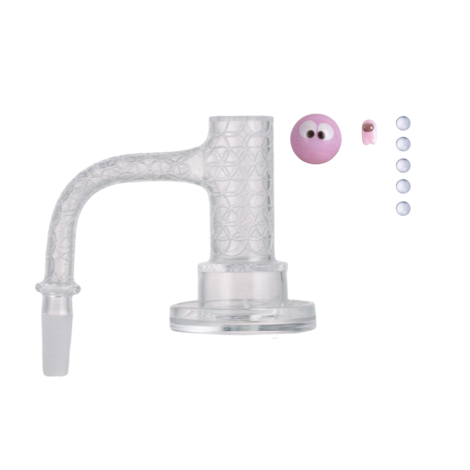 IC Quartz - Highsky | 10mm 90° Banger | Includes Carb Cap, Terp balls | 5 Colors