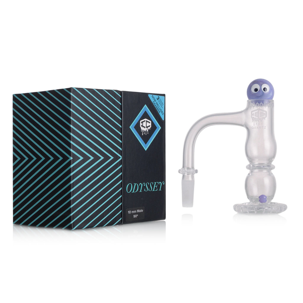 IC Quartz - Odyssey  3rd Gen | 10mm 90D Banger | Includes Carb Cap, Terp balls | 5 Colors