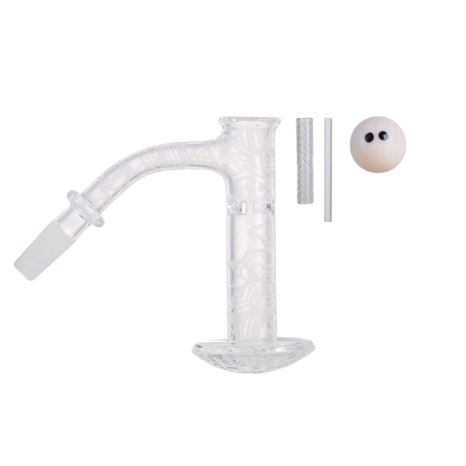 IC Quartz - Mirage | 10mm 45D Banger | Fully Frosted Banger | Includes Carb Cap, Terp balls | 5 Colors