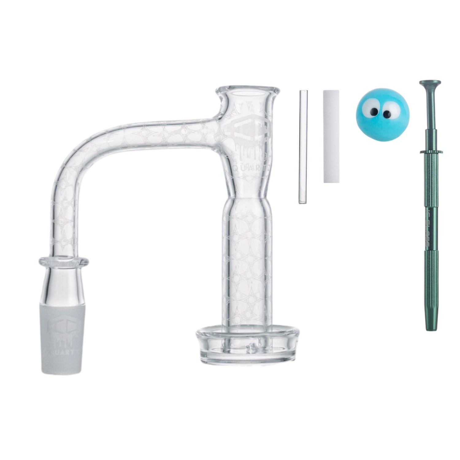 IC Quartz - Voyager 4th Gen | 14mm 90D Banger | Includes Terp Ball Grabber | 5 Colors