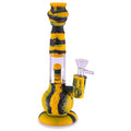 Durable 9-inch silicone waterpipe with perc. Ships in 5 assorted colors. Perfect for cannabis accessories wholesale and bulk smoking accessory orders.