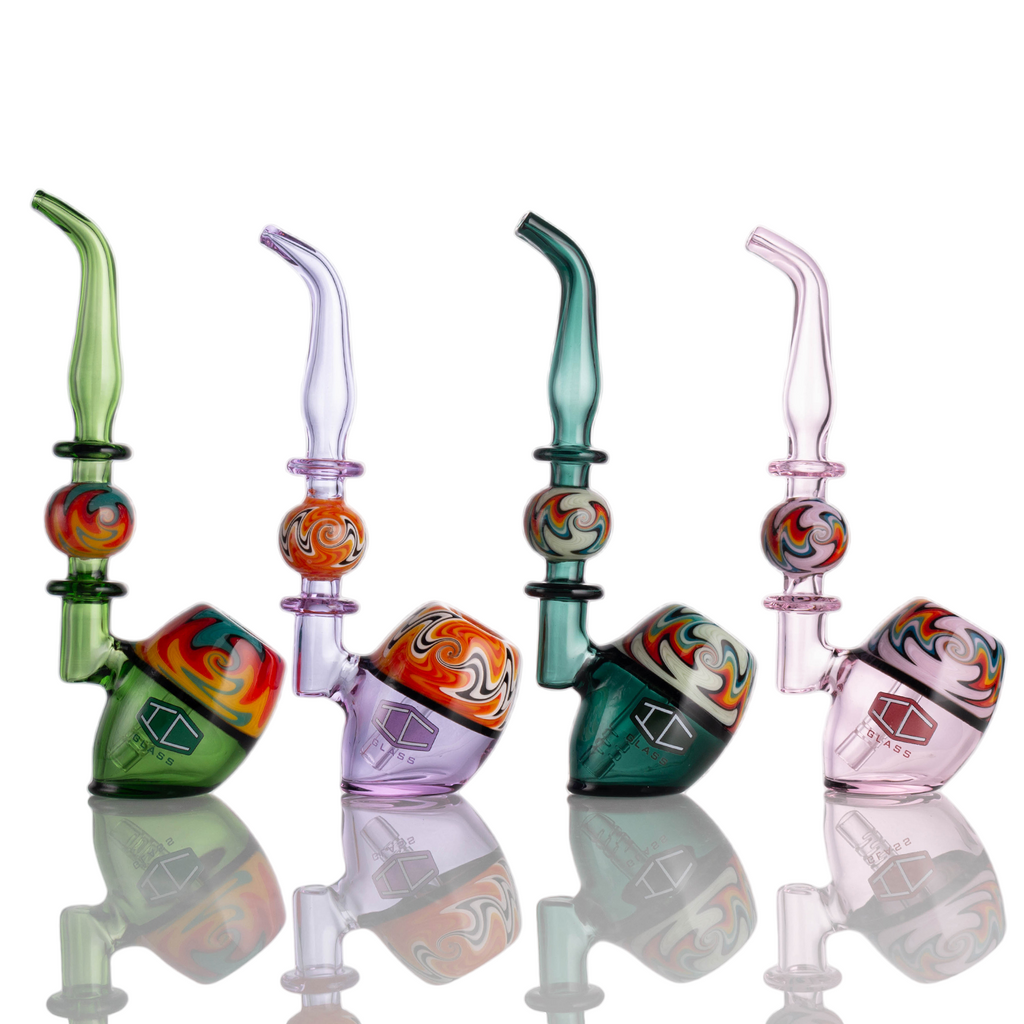 IC Glass Cannabique | Wig Wag Bubbler | 7" | Sherlock