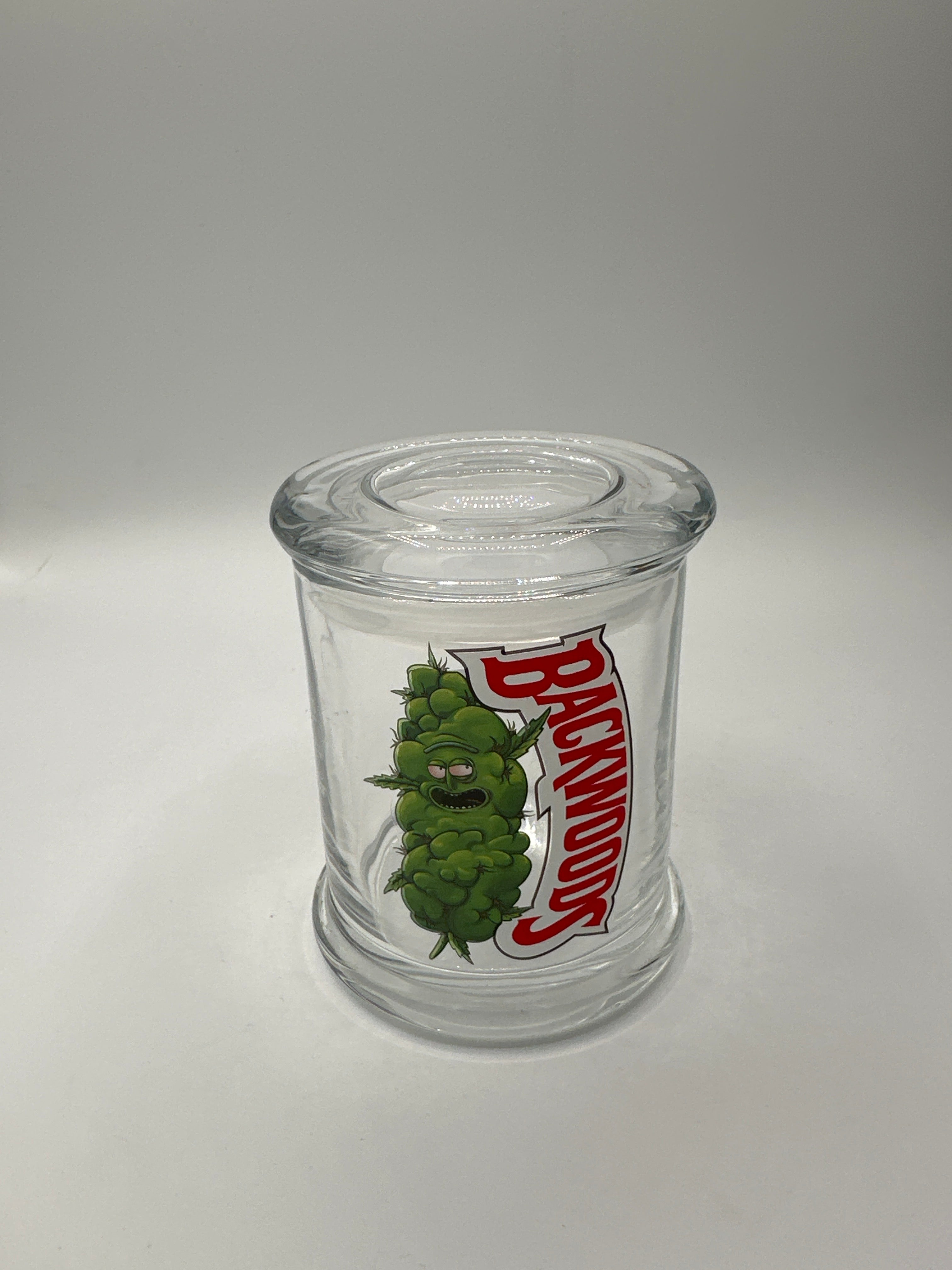 Air tight Glass container jars with print - LARGE | BOX OF 2 UNITS | BOX