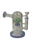 Waterpipe with Colored Octopus Rig Inside comes with Bowl Piece
