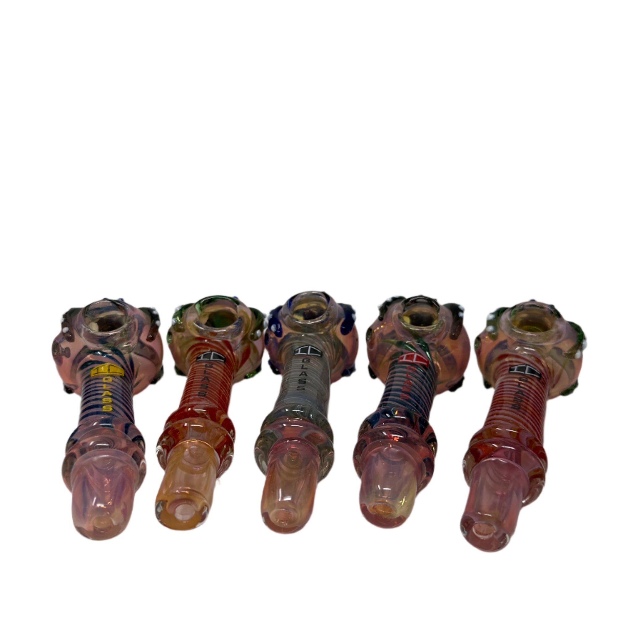 IC Glass Hand Pipe – Spider Design with Screen