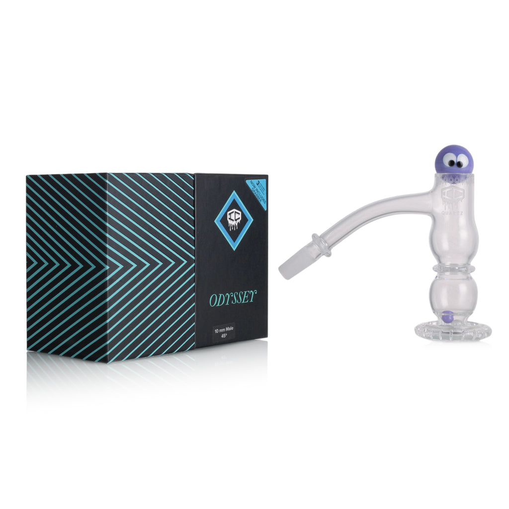 IC Quartz - Odyssey 3rd Gen | 10mm 45D Banger | Includes Carb Cap, Terp balls | 5 Colors