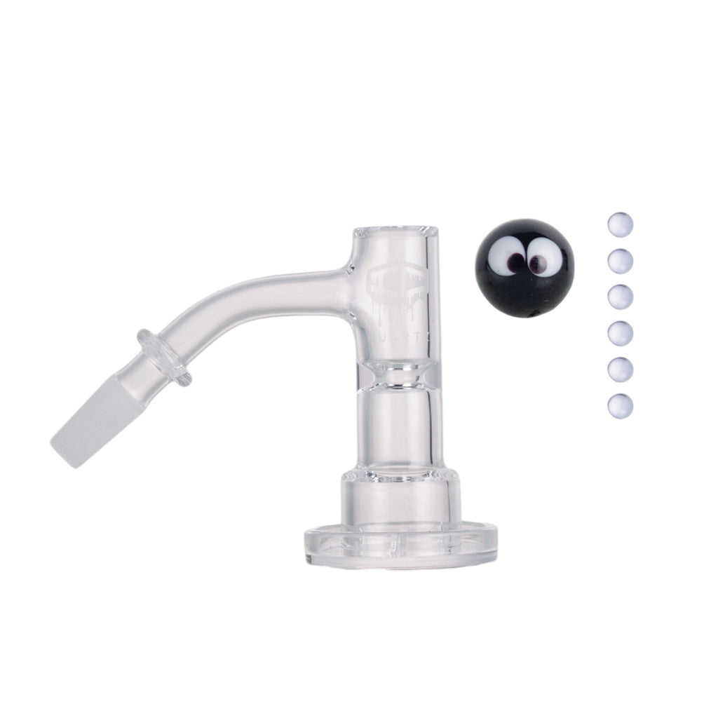 IC Quartz - Haze | 10mm 45D Banger | Includes Carb Cap, Terp balls | 5 Colors