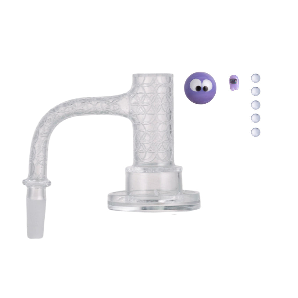 IC Quartz - Highsky | 10mm 90° Banger | Includes Carb Cap, Terp balls | 5 Colors