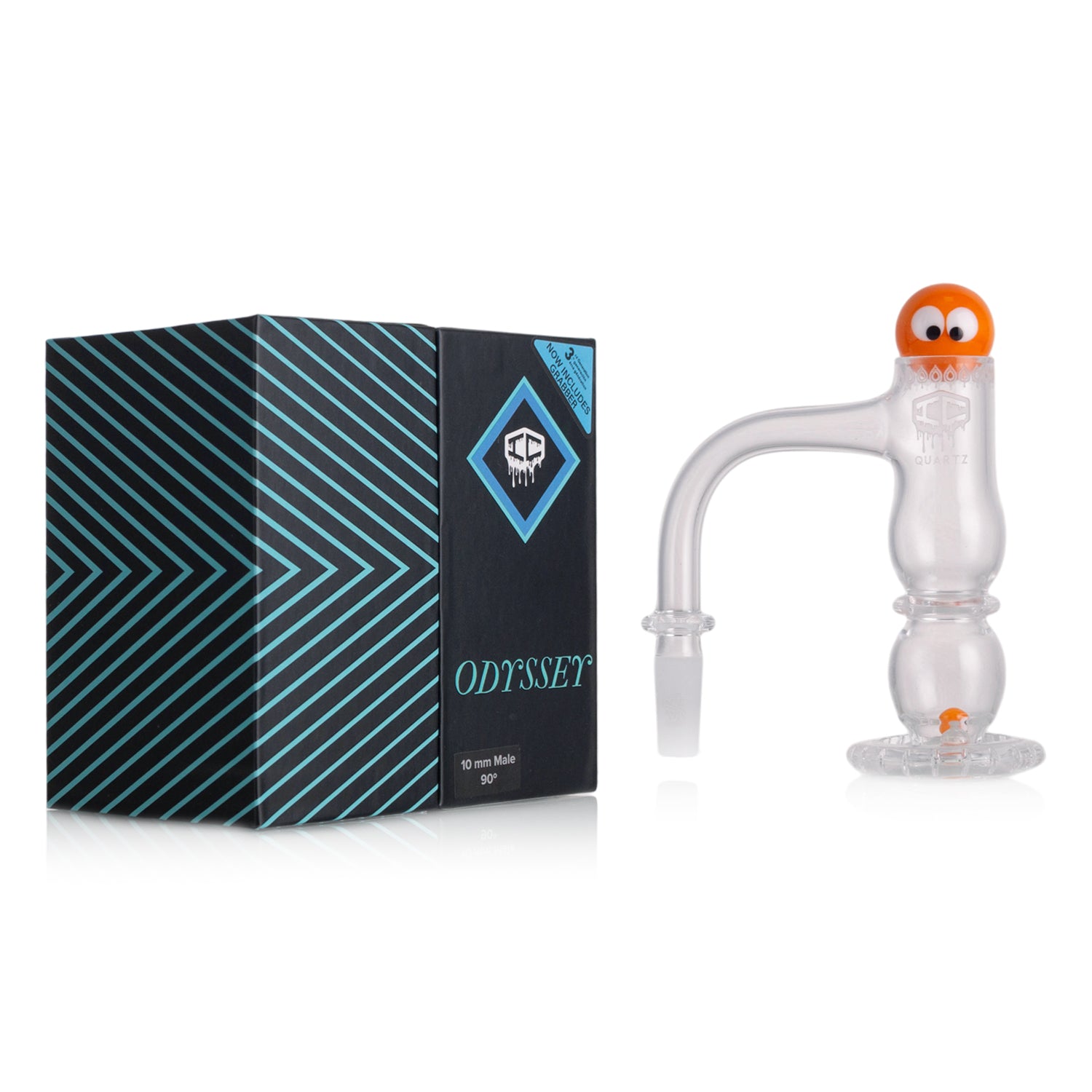 IC Quartz - Odyssey  3rd Gen | 10mm 90D Banger | Includes Carb Cap, Terp balls | 5 Colors