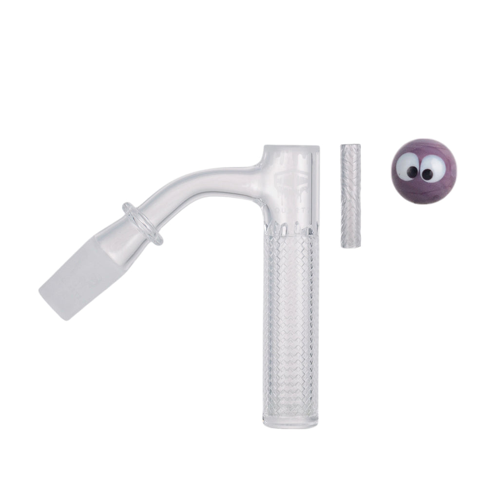 IC Quartz - Eclipse | 14mm 45D Banger | Includes Carb cap, Terp Ball | 5 Colors