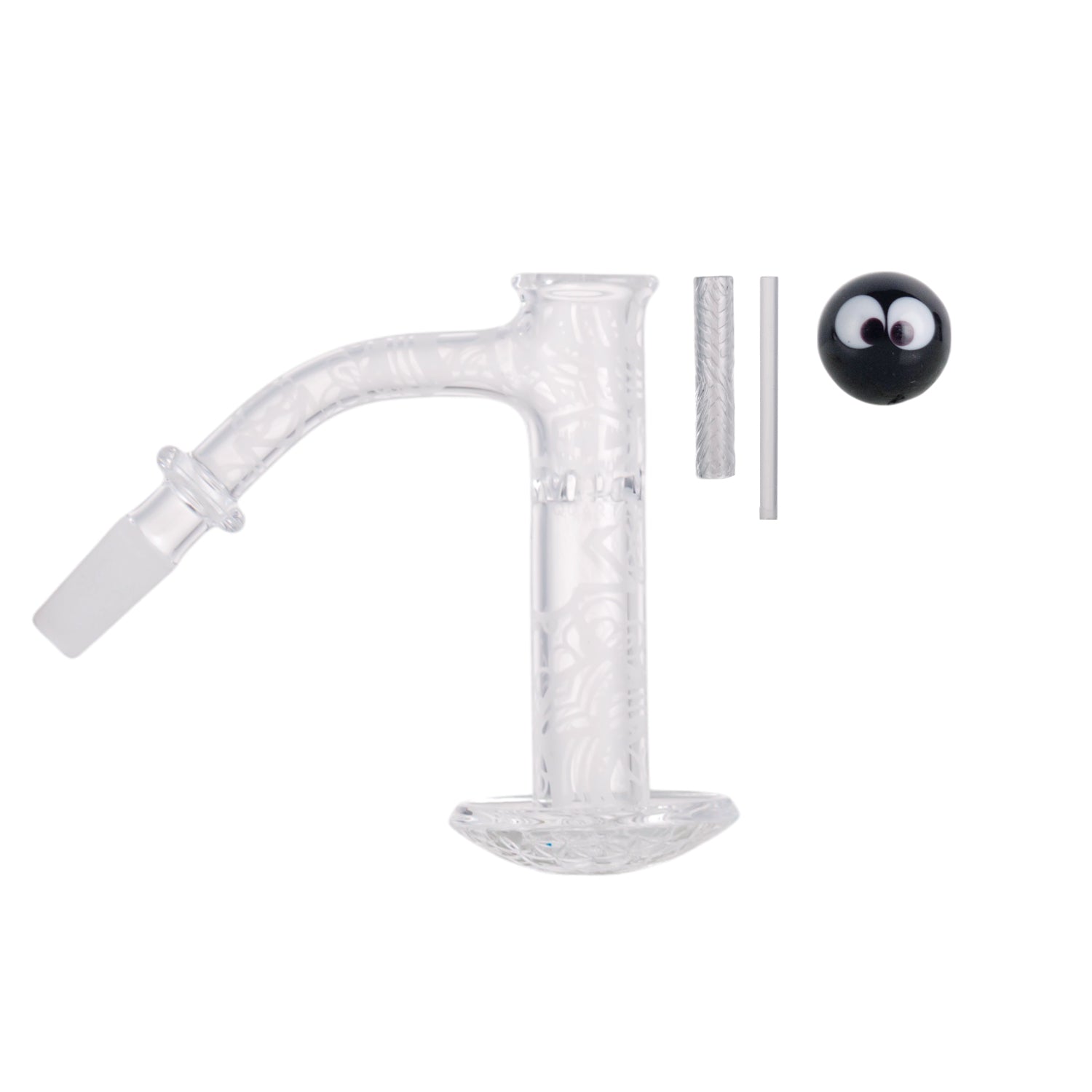 IC Quartz - Mirage | 10mm 45D Banger | Fully Frosted Banger | Includes Carb Cap, Terp balls | 5 Colors
