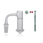 IC Quartz - Radiant | 14mm 90° Banger | Includes Terp Ball Grabber, Carb Cap & Terp Balls | 5 Colors