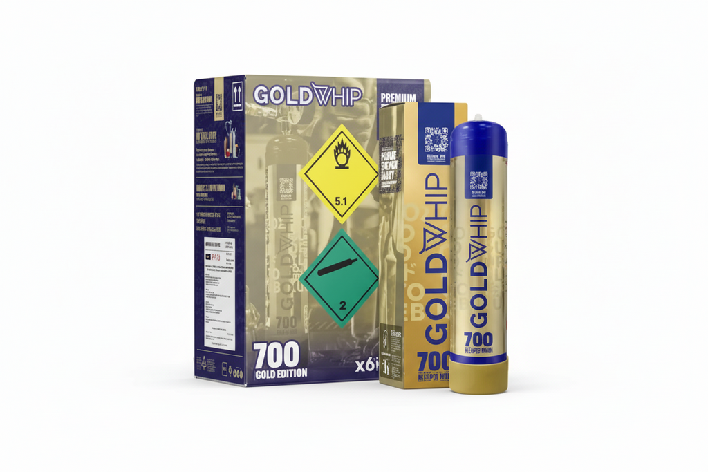 Gold Whip | 700G| FOOD-GRADE CREAM CHARGER FOR FOOD/CATERING  PURPOSE ONLY |
