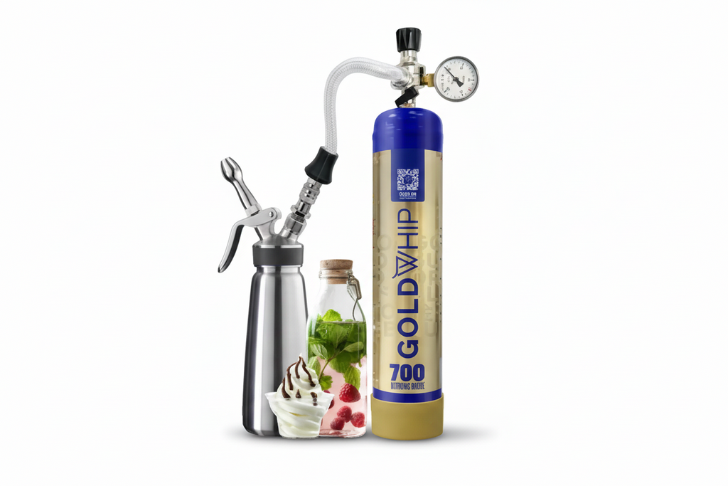 Gold Whip | 700G| FOOD-GRADE CREAM CHARGER FOR FOOD/CATERING  PURPOSE ONLY |
