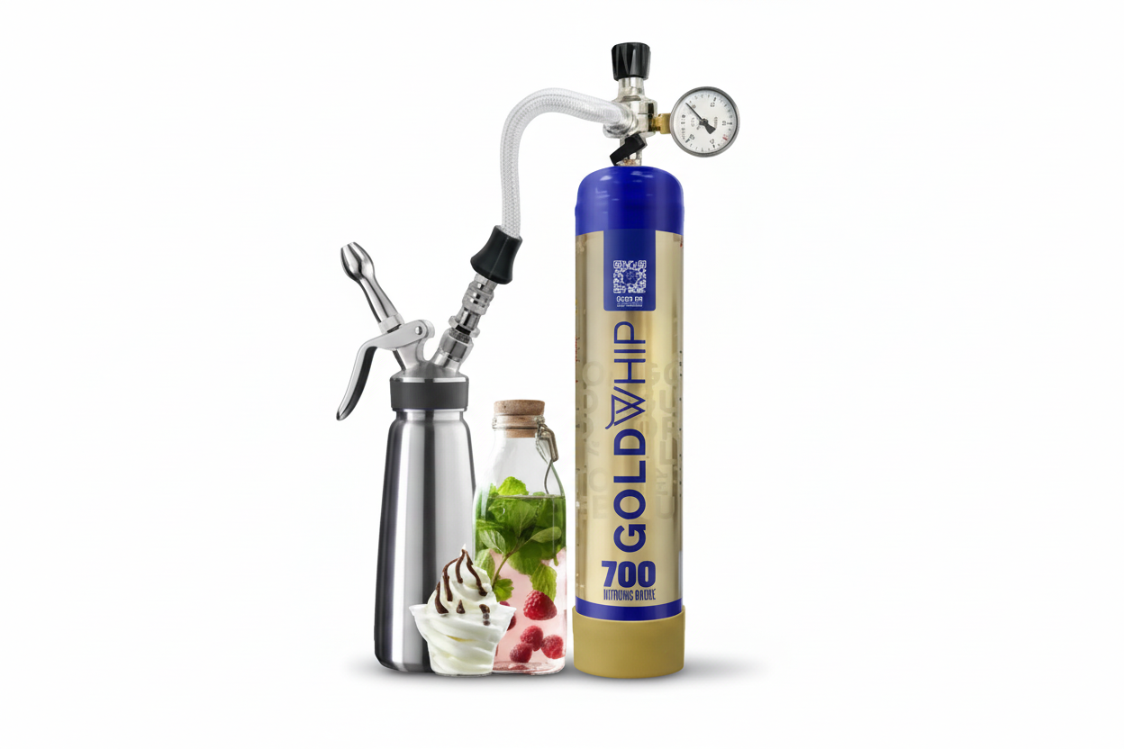 Gold Whip | 700G| FOOD-GRADE CREAM CHARGER FOR FOOD/CATERING  PURPOSE ONLY |