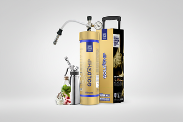 Gold Whip | Super Max - 4000G | FOOD-GRADE CREAM CHARGER FOR FOOD/CATERING  PURPOSE ONLY | SINGLE TANK