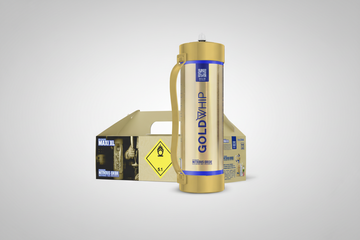 Gold Whip | Maxi XL- 3000G | FOOD-GRADE CREAM CHARGER FOR FOOD/CATERING  PURPOSE ONLY | SINGLE TANK