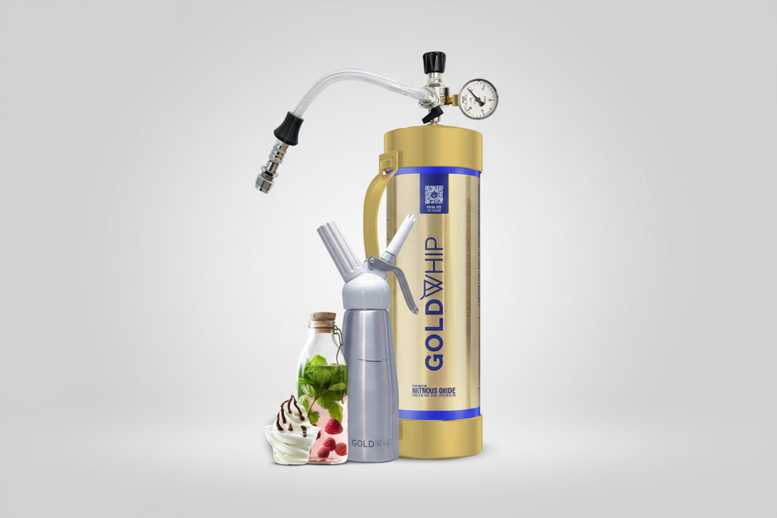 Gold Whip | Maxi XL- 3000G | FOOD-GRADE CREAM CHARGER FOR FOOD/CATERING  PURPOSE ONLY | SINGLE TANK