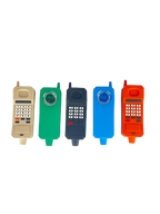 Silicone - 3.8" Ninetie's Phone Styles Design Hand Pipe | Single Unit