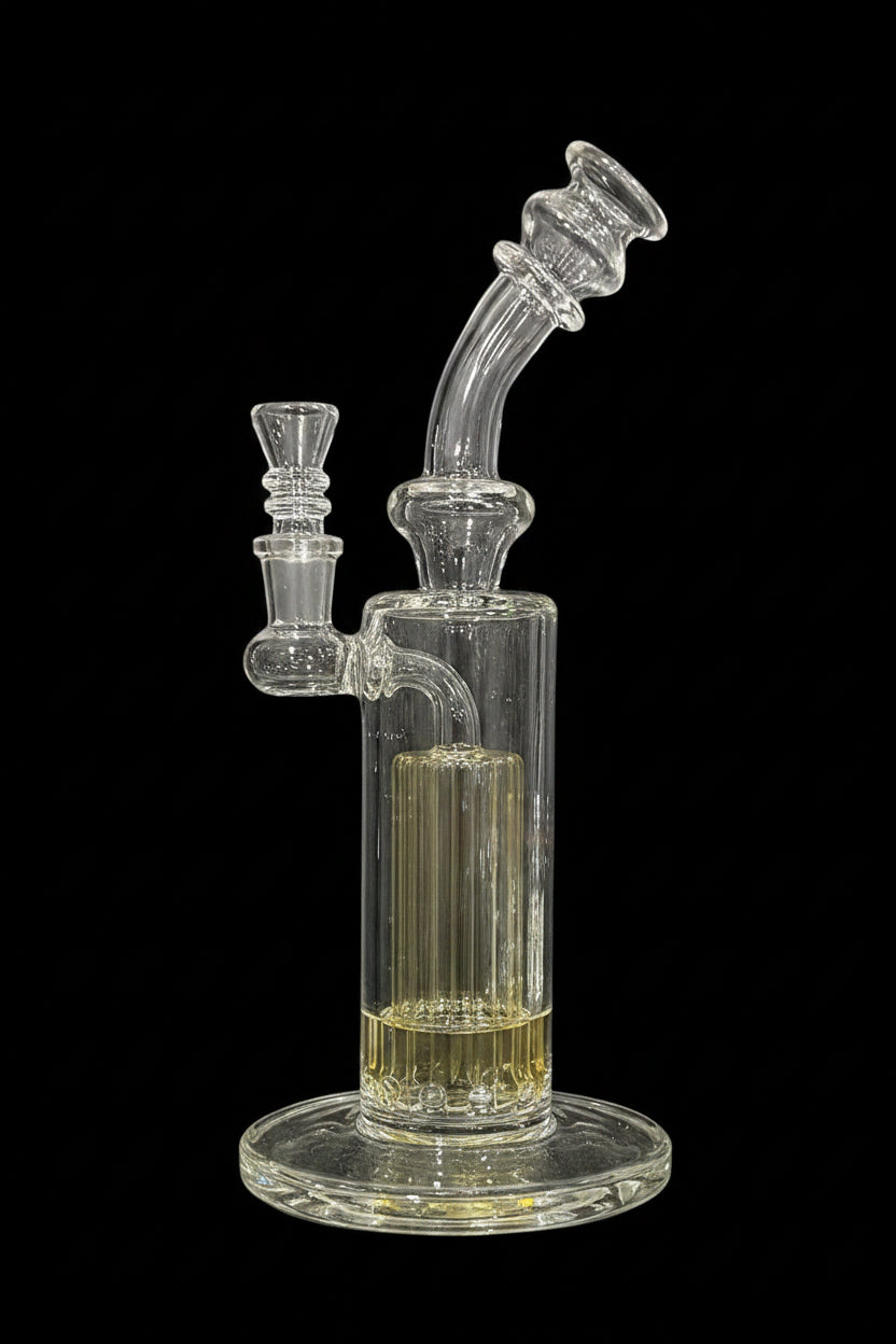 Water Pipe -Clear Straight shooter with bend neck | 10" Main image
