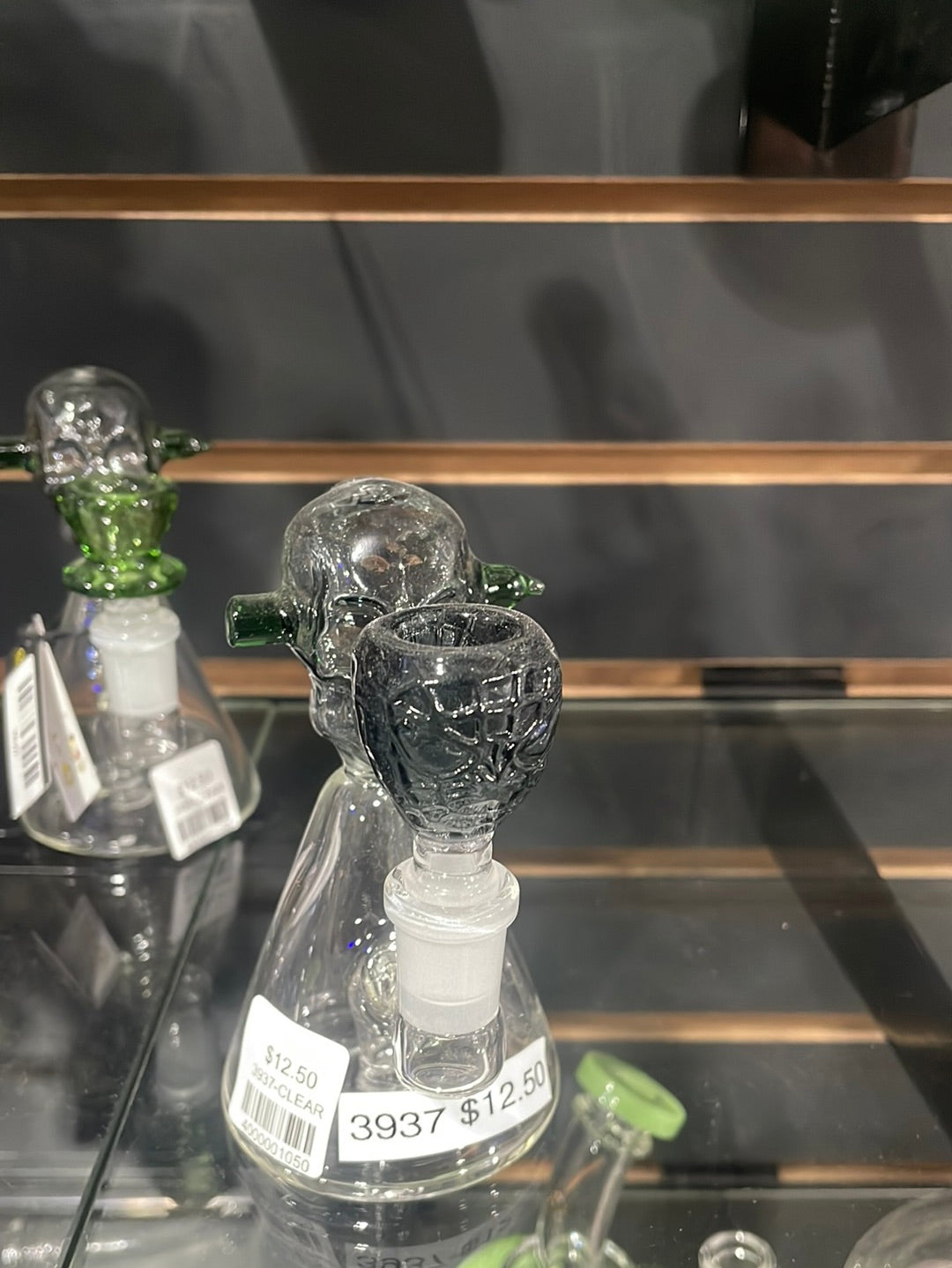 Water Pipe - Conical Water Pipe with Skull Head | 5" Main image