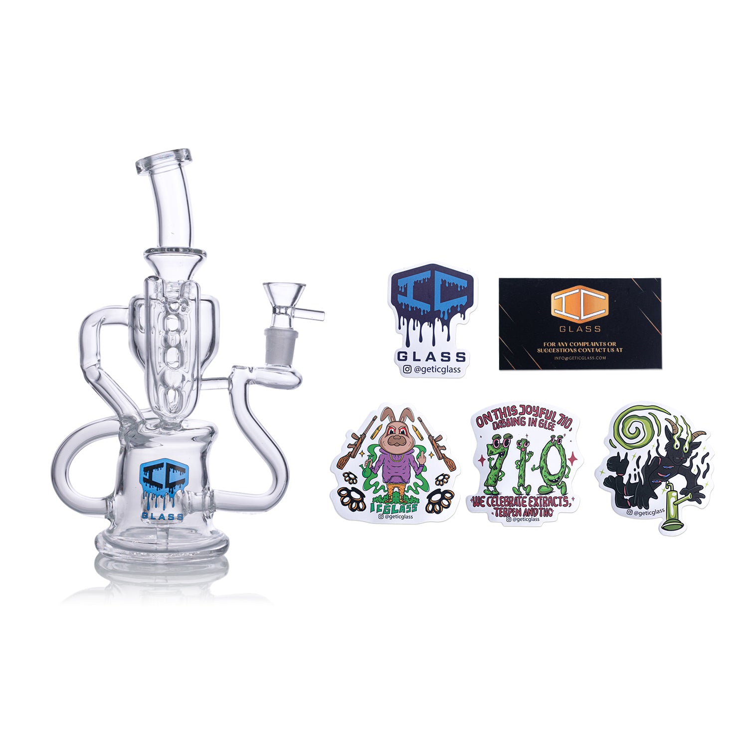 IC Glass - Recycler | ICRE1042: Premium Handcrafted Glass Recycler
