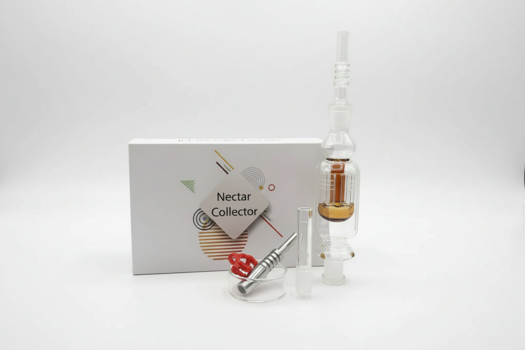 Nectar Collector - Shower Head Perc design | Includes Titanium & Glass Tip | Single Unit
