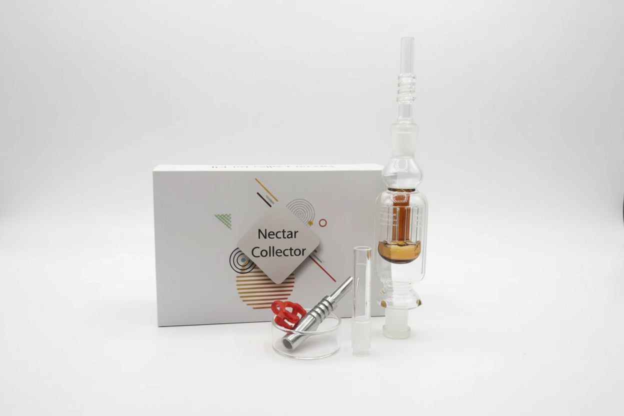 Nectar Collector - Shower Head Perc design | Includes Titanium & Glass Tip | Single Unit