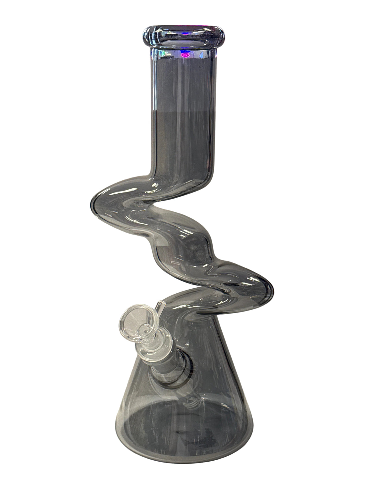 Iridescent 12 Inch Zong Glass Water Pipe