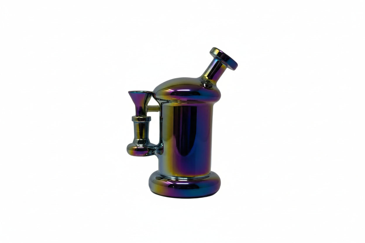 Cylindrical Rig with Matching Bowl Piece | Wholesale Smoking Accessories Supplier| WP4056 Main image