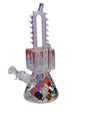 Chain Saw recycler beaker | Dual Chamber bong