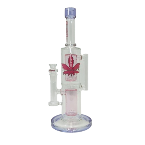 Aleaf - 14.6" The Double Ripple double can perc tube