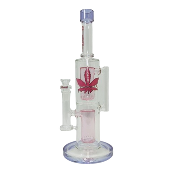 Aleaf - 14.6" The Double Ripple double can perc tube