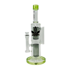 Aleaf - 14.6" The Double Ripple double can perc tube