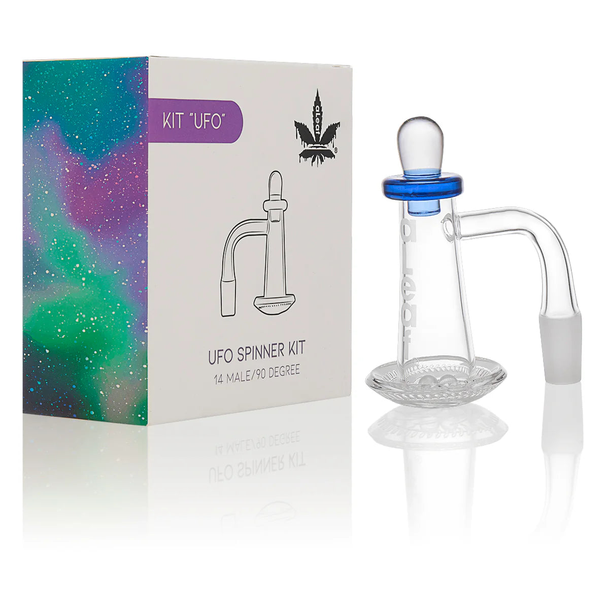 aLeaf KIT "UFO" - | 14MM Male | 90 Degree Banger | ALD1039 Main image