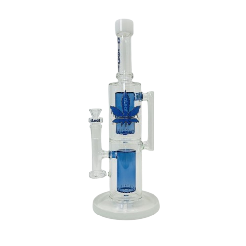 Aleaf - 14.6" The Double Ripple double can perc tube