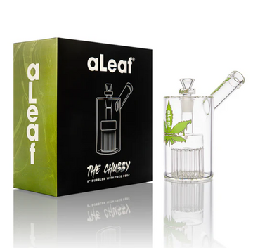 Aleaf Chubby Bubbler with Green Accent and Tree Perc