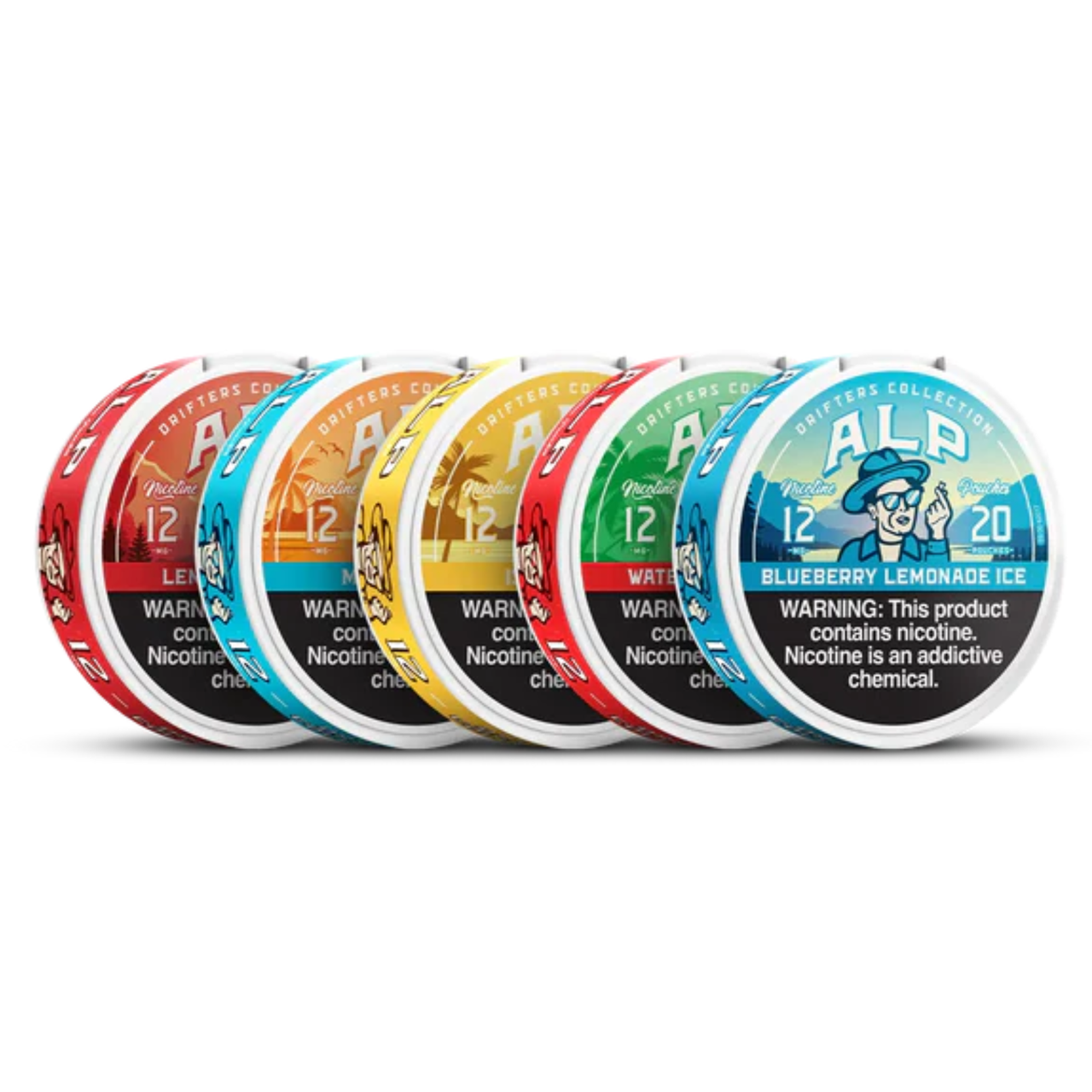 ALP Drifters Nicotine Pouches 20ct Pack of 5 | 12MG Secondary image