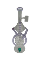 Artistic shot of King Pluto recycler rig – perfect for concentrate lovers and collectors.