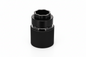 ATOM grinder with glass storage jar and silicone protector black