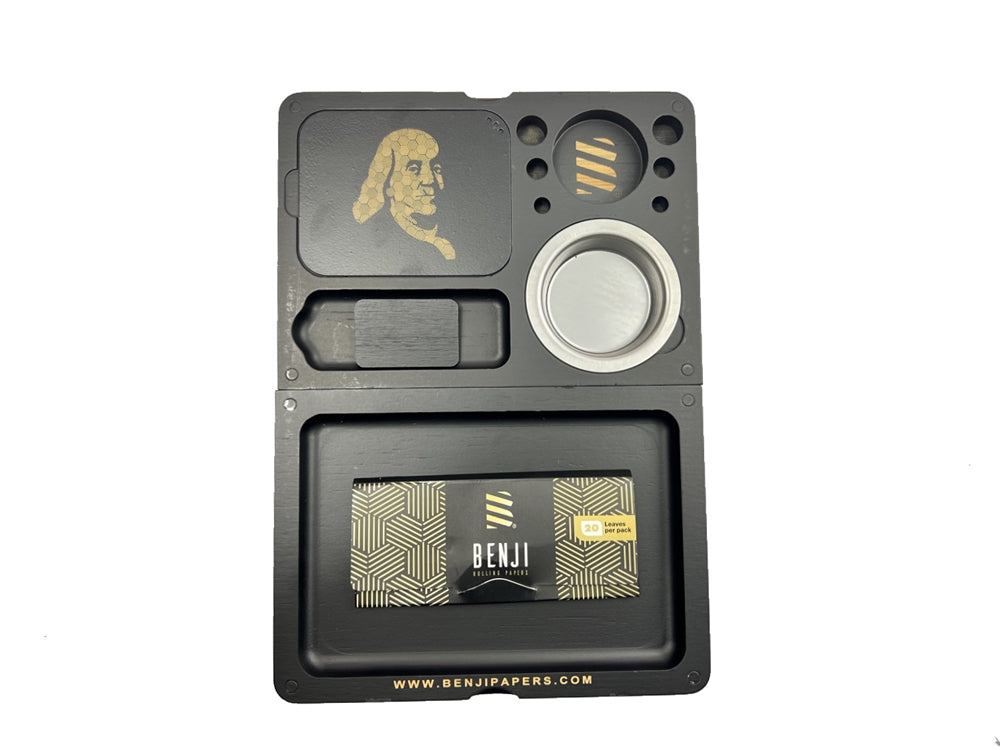 Benji - Bankroll Bamboo Rolling Tray Kit | Single Unit