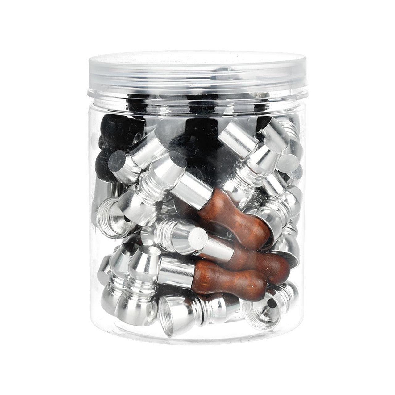 Metal Hand Pipes Jar | 120 Count | Wholesale Smoking Accessories | SL126HP Main image