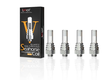 Lookah Seahorse Quartz See-Through Coil V | 4-Pack | 510 Thread