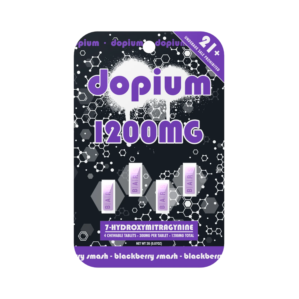 Dopium - 1200mg | 7-Hydroxymitragynine | 4x300mg | Single Unit