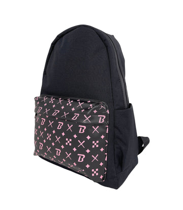 Blazy Susan Backpack with Step & Repeat design, padded straps, and spacious interior for everyday carry