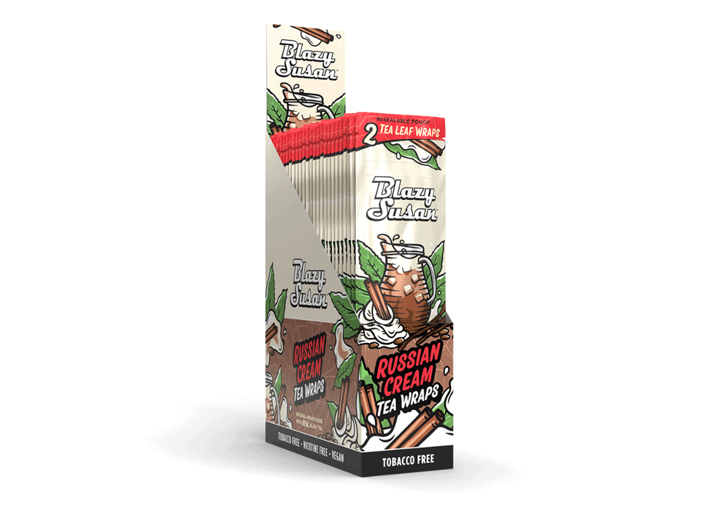 Blazy Susan Russian Cream tea leaf wraps box
