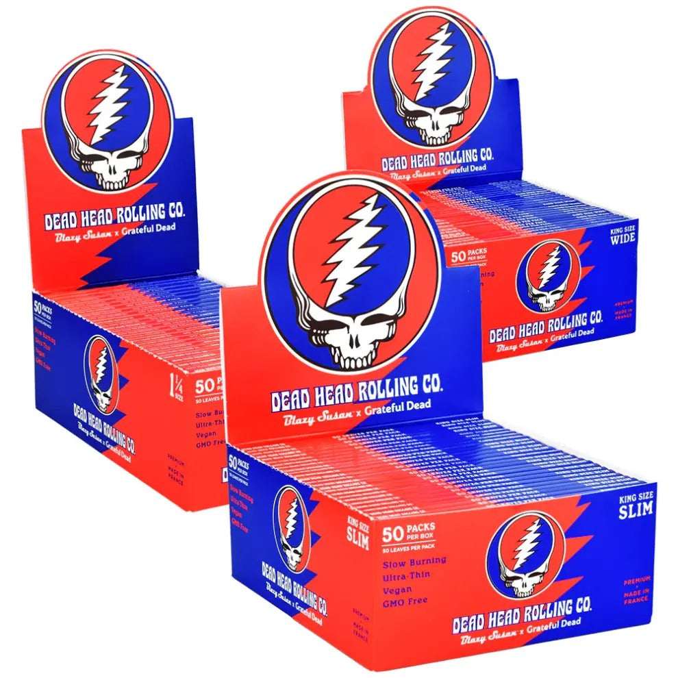 Blazy Susan X Grateful Head - KING SIZE | 21 Pk/Box | 3 Cones/Pk | 63 Cones/Box | Dead Head Rolling Co.